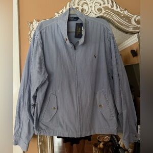 NEW WITH TAGS Polo by Ralph Lauren Men and Women’s UNISEX Navy & White Jacket